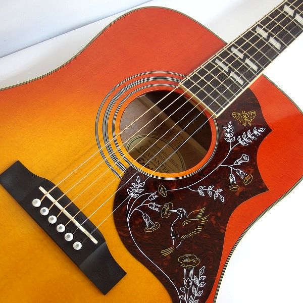 実際に弊社で買取させて頂いた★美品】Epiphone/エピフォン Hummingbird PRO/ハミングバード プロ エレアコ/アコースティックギター ソフトケース付の画像 5枚目