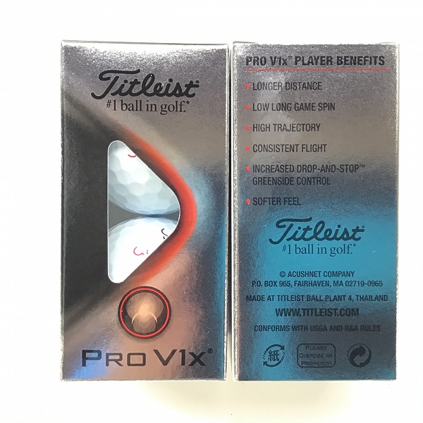 実際に弊社で買取させて頂いた（1）【未使用】Titleist/タイトリスト PRO V1x ゴルフボール 1ダースの画像 1枚目