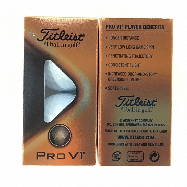 実際に弊社で買取させて頂いた（4）【未使用】Titleist/タイトリスト PRO V1 ゴルフボール1ダースの画像 1枚目