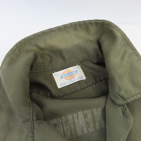 実際に弊社で買取させて頂いたDickies/ディッキーズ USA製 ヴィンテージ ビンテージ ワークシャツ/15-15.5の画像 5枚目