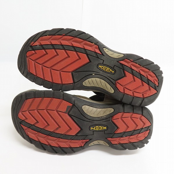 実際に弊社で買取させて頂いた【ジャンク】KEEN/キーン ストラップサンダル カーキ系/27の画像 2枚目
