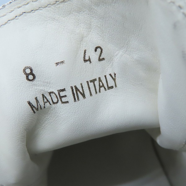 実際に弊社で買取させて頂いたMARC JACOBS/マークジェイコブス サイドデザイン キャンバス カットスニーカー Size：42の画像 5枚目