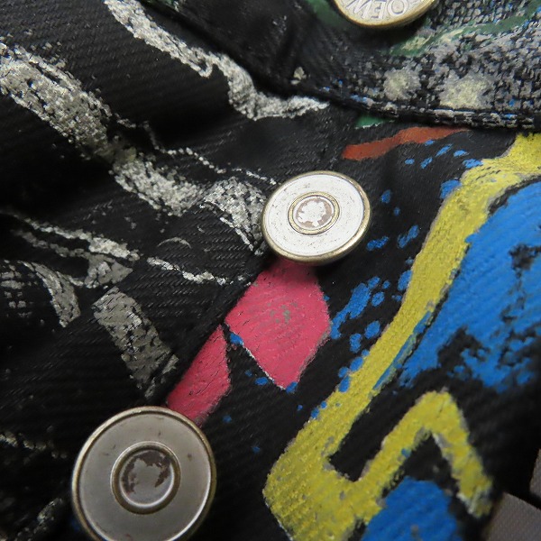 実際に弊社で買取させて頂いた【JPタグ】LOEWE/ロエベ グラフィティペイント 5ポケット パンツ Size：44の画像 8枚目