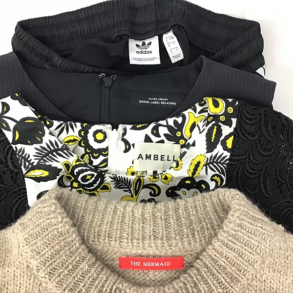 実際に弊社で買取させて頂いた【おまとめ品】ユナイテッドアローズ/アンベル/アディダス 他 ワンピース/スカート/ニット 他の画像 1枚目