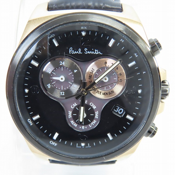 実際に弊社で買取させて頂いたPaul Smith/ポールスミス 電波ソーラー クロノグラフ E610-T021824