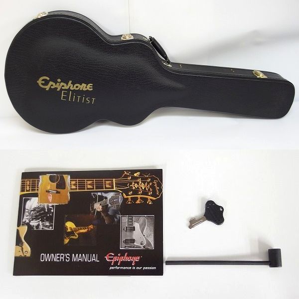 実際に弊社で買取させて頂いた★Epiphone/エピフォン Elitist 1965 Casino NAT/カジノ フルアコ エレキギター 2001年 日本製 ハードケース付の画像 9枚目