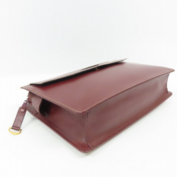 実際に弊社で買取させて頂いたCartier/カルティエ マストライン レザー クラッチバッグ/セカンドバッグの画像 2枚目