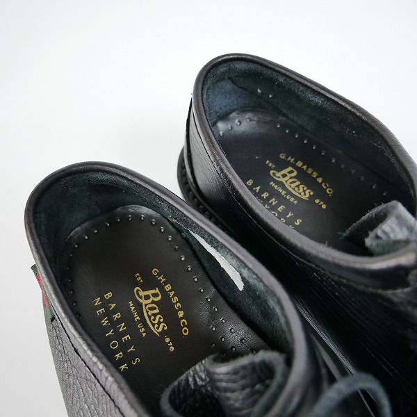 実際に弊社で買取させて頂いたG.H.BASS×BARNEYS NEWYORK/ジーエイチバス×バーニーズニューヨーク 限定チロリアンシューズ BA91625/7の画像 4枚目