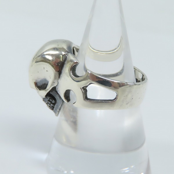 実際に弊社で買取させて頂いた【ギャラ付】CRAZY PIG/クレイジーピッグ CUTAWAY SKULL カットアウェイスカル リング/指輪 16.5-17号の画像 2枚目
