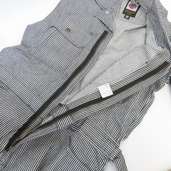 実際に弊社で買取させて頂いた【未使用】Dickies/ディッキーズ ストライプ つなぎ #801/Mの画像 4枚目