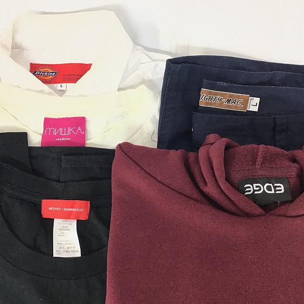 実際に弊社で買取させて頂いた【おまとめ品/未使用含む】Dickies/ディッキーズ MIGHTY-MAC/マイティーマック他 シャツ/パンツ/パーカー 等の画像 1枚目