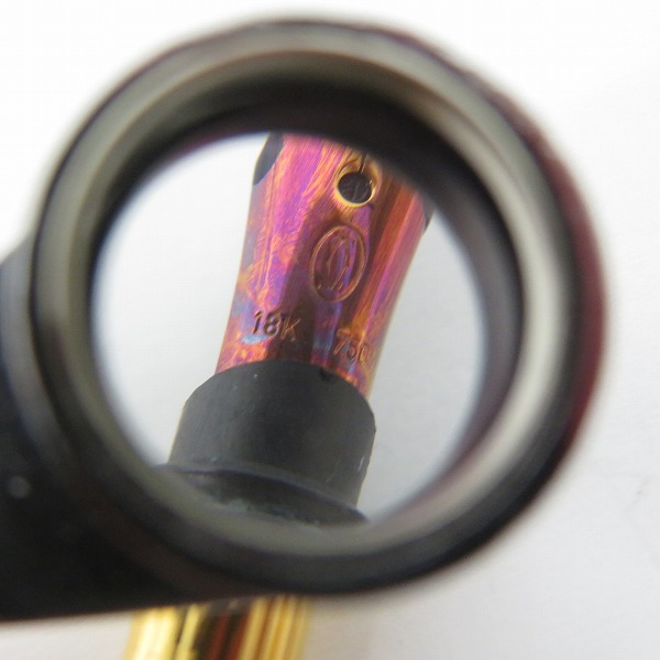 実際に弊社で買取させて頂いたCartier/カルティエ マスト ドゥ カルティエ トリニティ ゴールド 万年筆 ペン先 18K 750の画像 4枚目