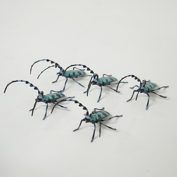 実際に弊社で買取させて頂いたFuruta/フルタ 海洋堂 チョコエッグ 日本の動物コレクション 144 ルリボシカミキリ 5点セット/昆虫/食玩/フィギュア