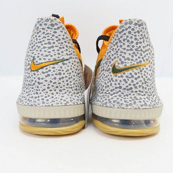 実際に弊社で買取させて頂いた【未使用】NIKE/ナイキ LEBRON 16 LOW AC ORANGE/GREY ATMOS SAFARI レブロン16 CD9471-800/27.5の画像 1枚目