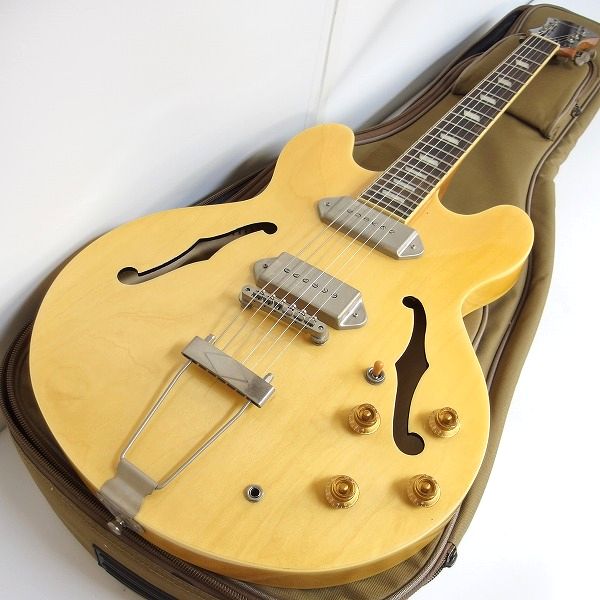 実際に弊社で買取させて頂いた★Epiphone/エピフォン CASINO NA カジノ フルアコ エレキギター ギグケース付 