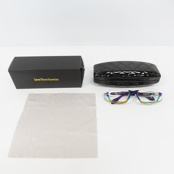 実際に弊社で買取させて頂いたLess than human/レスザンヒューマン メガネフレーム 1000030の画像 9枚目