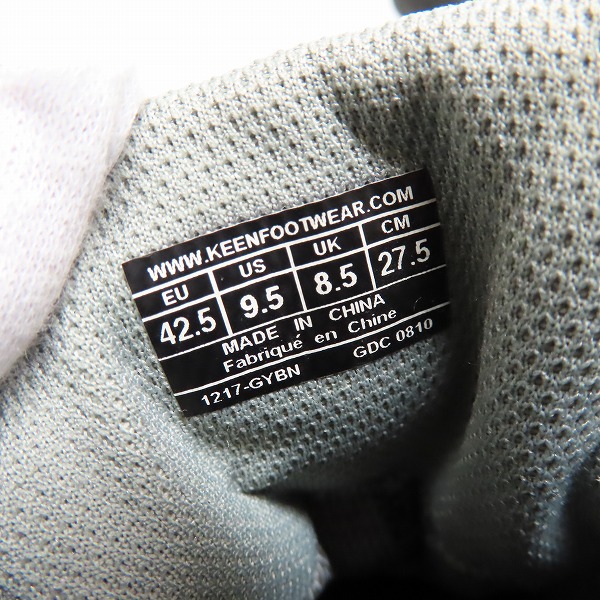 実際に弊社で買取させて頂いた【ジャンク】KEEN/キーン トレッキングシューズ 1217-GYBN/27.5の画像 5枚目