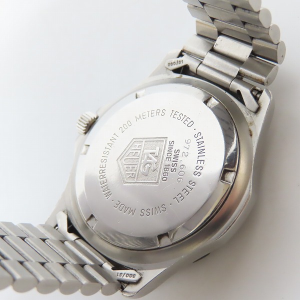 実際に弊社で買取させて頂いたTAG HEUER/タグホイヤー DIVER デイト クォーツ/腕時計/ウォッチ 972.606 【動作未確認】の画像 3枚目