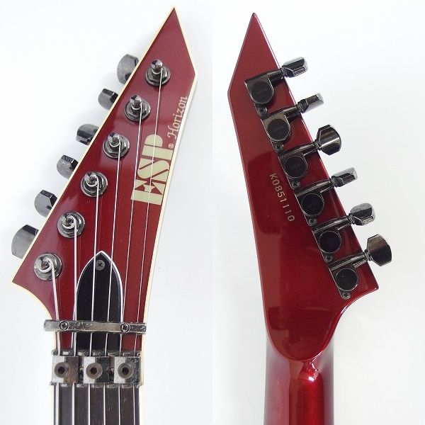 実際に弊社で買取させて頂いた★ESP/イーエスピー HRZ-1 HORIZON/ホライゾン ダンカンPU,フロイドローズ,コイルタップ搭載 2008年製 ギグケース付の画像 3枚目