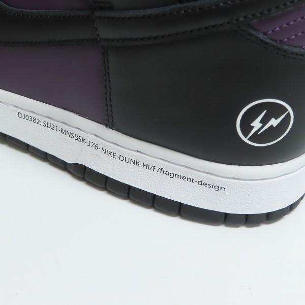 実際に弊社で買取させて頂いた(1)【未使用】NIKE×FRAGMENT DESIGN/ナイキ×フラグメントデザイン DUNK HI/F ダンクハイ 北京 DJ0382-600/30の画像 6枚目