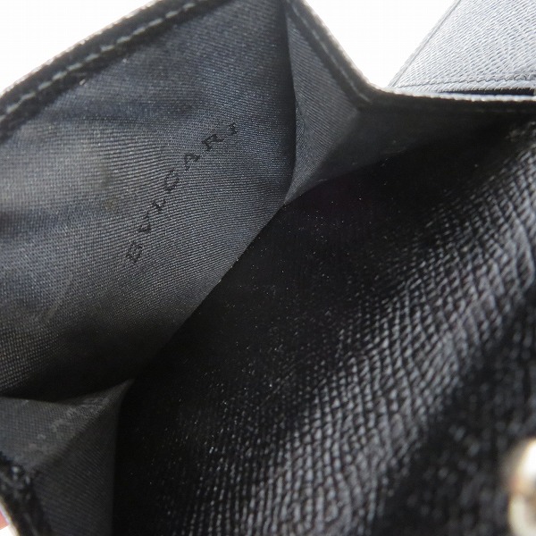 実際に弊社で買取させて頂いたBVLGARI/ブルガリ グレインレザー 二つ折り財布の画像 5枚目