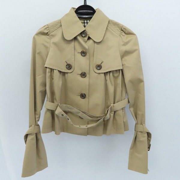 実際に弊社で買取させて頂いたBURBERRY BLUE LABEL/バーバリー ブルーレーベル ショート トレンチコート ジャケット FCF25-626-50/38