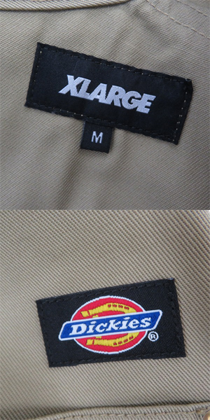 実際に弊社で買取させて頂いたXLARGE×DICKIES/エクストララージ×ディッキーズ オーバーオール/Mの画像 2枚目