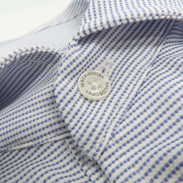 実際に弊社で買取させて頂いたMACKINTOSH PHILOSOPHY/マッキントッシュフィロソフィー TROTTER/トロッター カッタウェイカラー ポロ H1M57-553-25 38の画像 5枚目