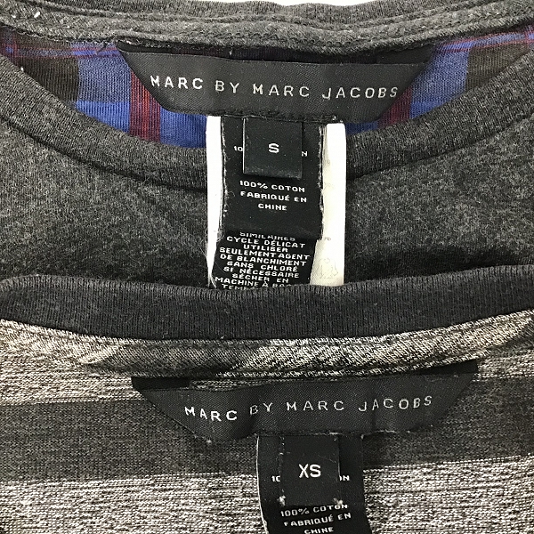 実際に弊社で買取させて頂いたMARC by MARC JACOBS/マークバイマークジェイコブス Tシャツ/半袖 XS/S 2点セットの画像 2枚目