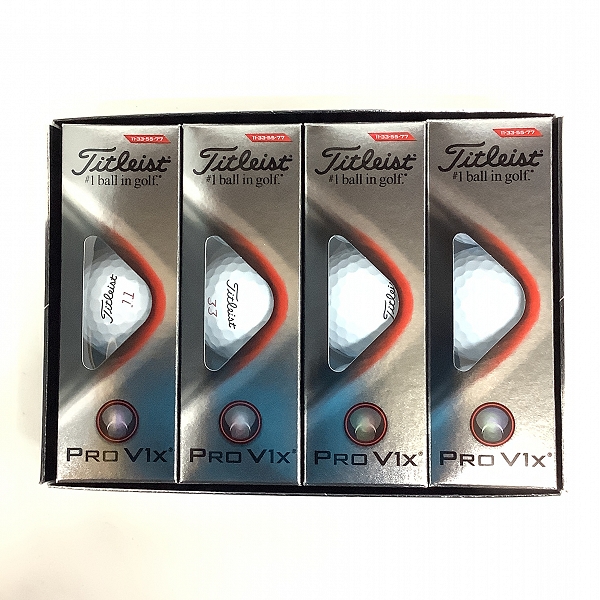 実際に弊社で買取させて頂いた(4)【未使用】Titleist/タイトリスト PRO V1x ゴルフボール 1ダース