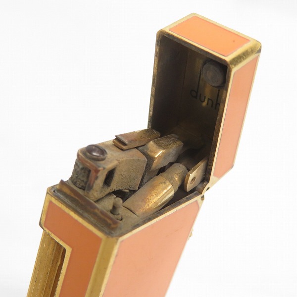 実際に弊社で買取させて頂いたdunhill/ダンヒル サイドローラーガスライター オレンジの画像 7枚目