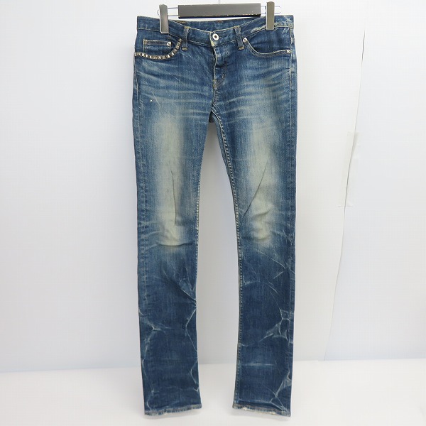 実際に弊社で買取させて頂いたHYSTERICS/ヒステリックス スタッズ ラインストーン スキニー デニムパンツ/XS