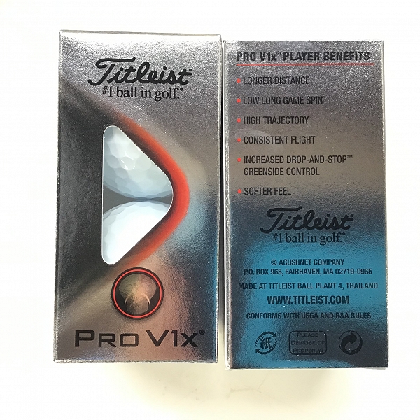 実際に弊社で買取させて頂いた（3）【未使用】Titleist/タイトリスト PRO V1x ゴルフボール 1ダースの画像 1枚目