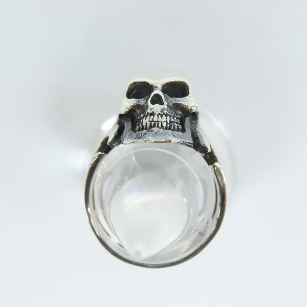 実際に弊社で買取させて頂いた【ギャラ付】CRAZY PIG/クレイジーピッグ CUTAWAY SKULL カットアウェイスカル リング/指輪 16.5-17号の画像 5枚目