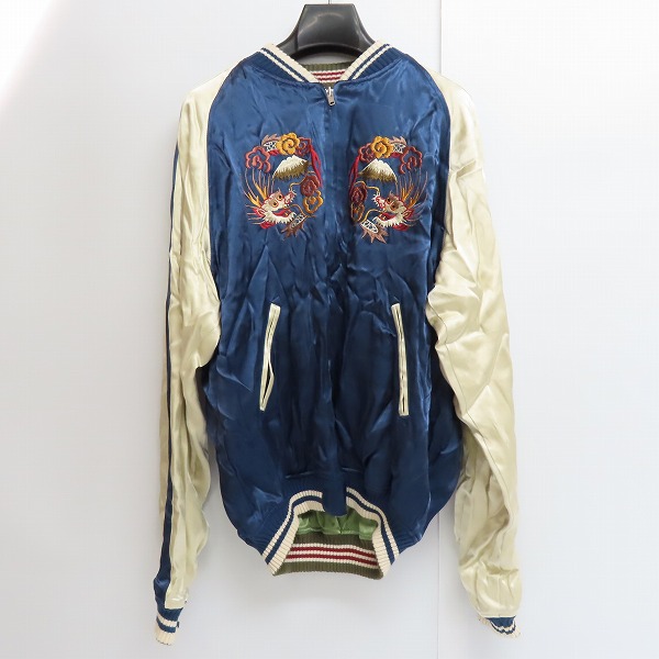 実際に弊社で買取させて頂いたTHE FLAT HEAD/フラットヘッド 龍 虎 リバーシブル スカジャン /XL