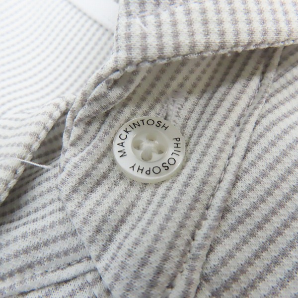 実際に弊社で買取させて頂いたMACKINTOSH PHILOSOPHY/マッキントッシュフィロソフィー TROTTER/トロッター カッタウェイカラー ポロ H1M57-553-05 38の画像 5枚目