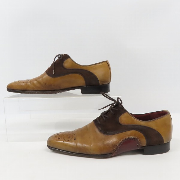 実際に弊社で買取させて頂いたMAGNANNI/マグナーニ ウイングチップシューズ 12612 /39の画像 3枚目