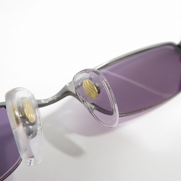 実際に弊社で買取させて頂いたBVLGARI/ブルガリ 度入り ハーフリム サングラスフレーム/アイウェア 2042Tの画像 4枚目