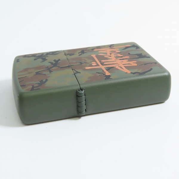 実際に弊社で買取させて頂いたZIPPO/ジッポー stussyロゴ 迷彩/カモフラ柄 97年製の画像 2枚目