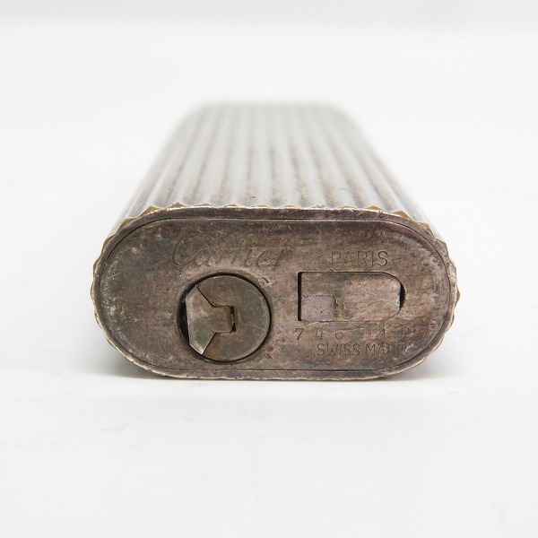 実際に弊社で買取させて頂いたCartier/カルティエ ローラーガスライター シルバー/ストライプの画像 4枚目