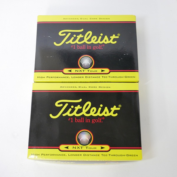 実際に弊社で買取させて頂いた【未使用/オウンネーム】Titleist/タイトリスト NXT TOUR ゴルフボール 2ダースの画像 2枚目