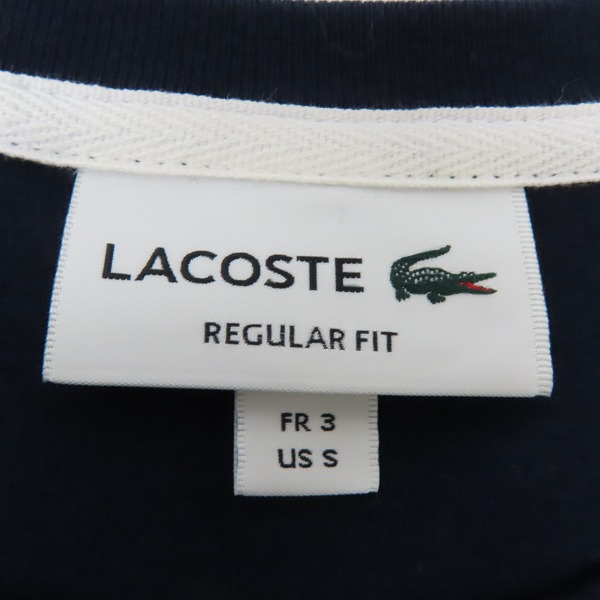 実際に弊社で買取させて頂いたLACOSTE/ラコステ  ロゴ刺繍 長袖Tシャツ Sの画像 2枚目
