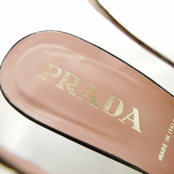 実際に弊社で買取させて頂いたPRADA/プラダ CAPRETTO BICILO レースアップ パンプス 37の画像 6枚目