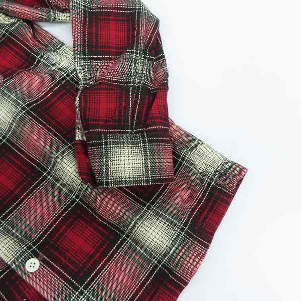 実際に弊社で買取させて頂いたFLAT HEAD/フラットヘッド Black Mint チェック柄 長袖 シャツ 40の画像 6枚目