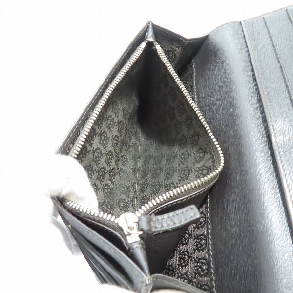 実際に弊社で買取させて頂いたdunhill/ダンヒル シルバー金具 二つ折り レザー 長財布 ウォレット の画像 4枚目