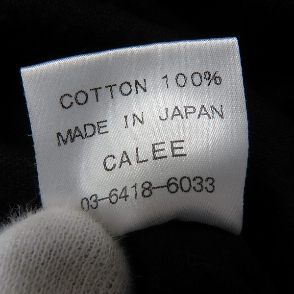 実際に弊社で買取させて頂いたCALEE/キャリー 半袖Tシャツ バッグ刺繍 胸ポケット Lの画像 3枚目