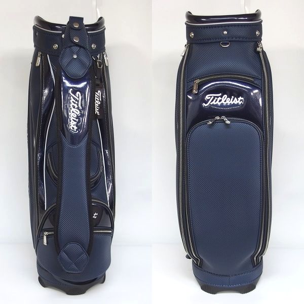実際に弊社で買取させて頂いた【未使用】Titleist/タイトリスト CB932 9.5型 5分割キャディーバッグ 47インチ対応 アスリートスポーツ ネイビーの画像 2枚目
