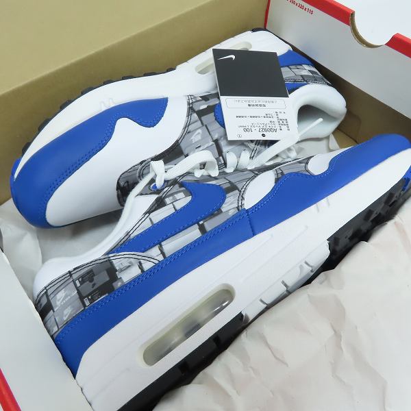実際に弊社で買取させて頂いた【未使用】NIKE×atmos/ナイキ×アトモス AIR MAX 1 PRNT/エアマックス1 プリント AQ0927-100 27.5の画像 7枚目