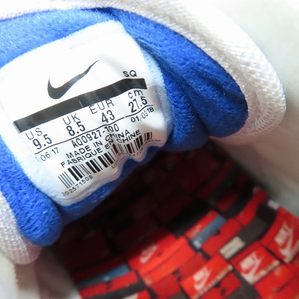 実際に弊社で買取させて頂いた【未使用】NIKE×atmos/ナイキ×アトモス AIR MAX 1 PRNT/エアマックス1 プリント AQ0927-100 27.5の画像 5枚目