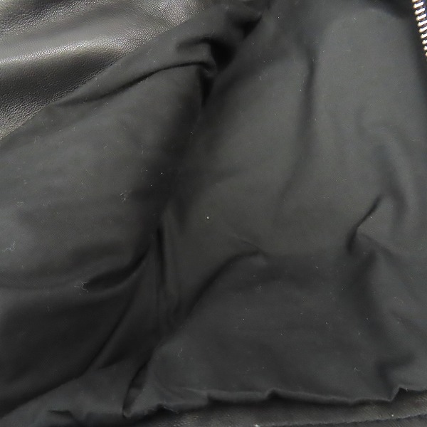 実際に弊社で買取させて頂いたHARE/ハレ シープレザー センタージップ シングルライダース ジャケット HA030088N9/Sの画像 7枚目